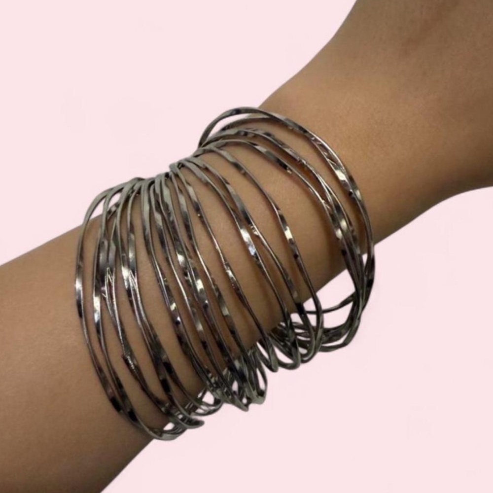 Nordstrom Shimmering Silver tone Bracelet Set